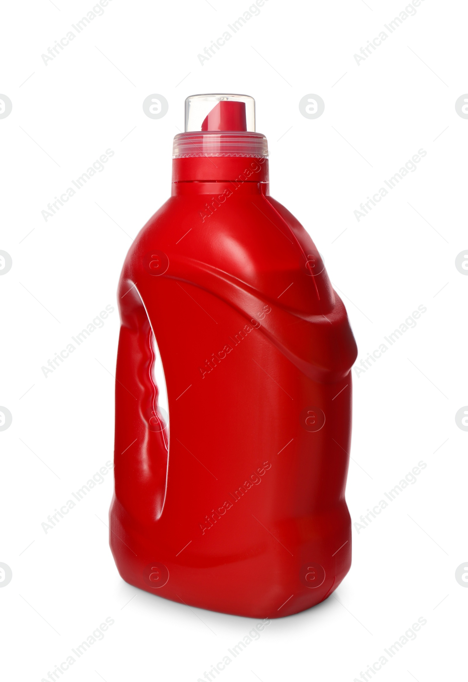 Photo of Bottle of cleaning product isolated on white