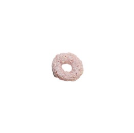 One tasty cereal ring isolated on white