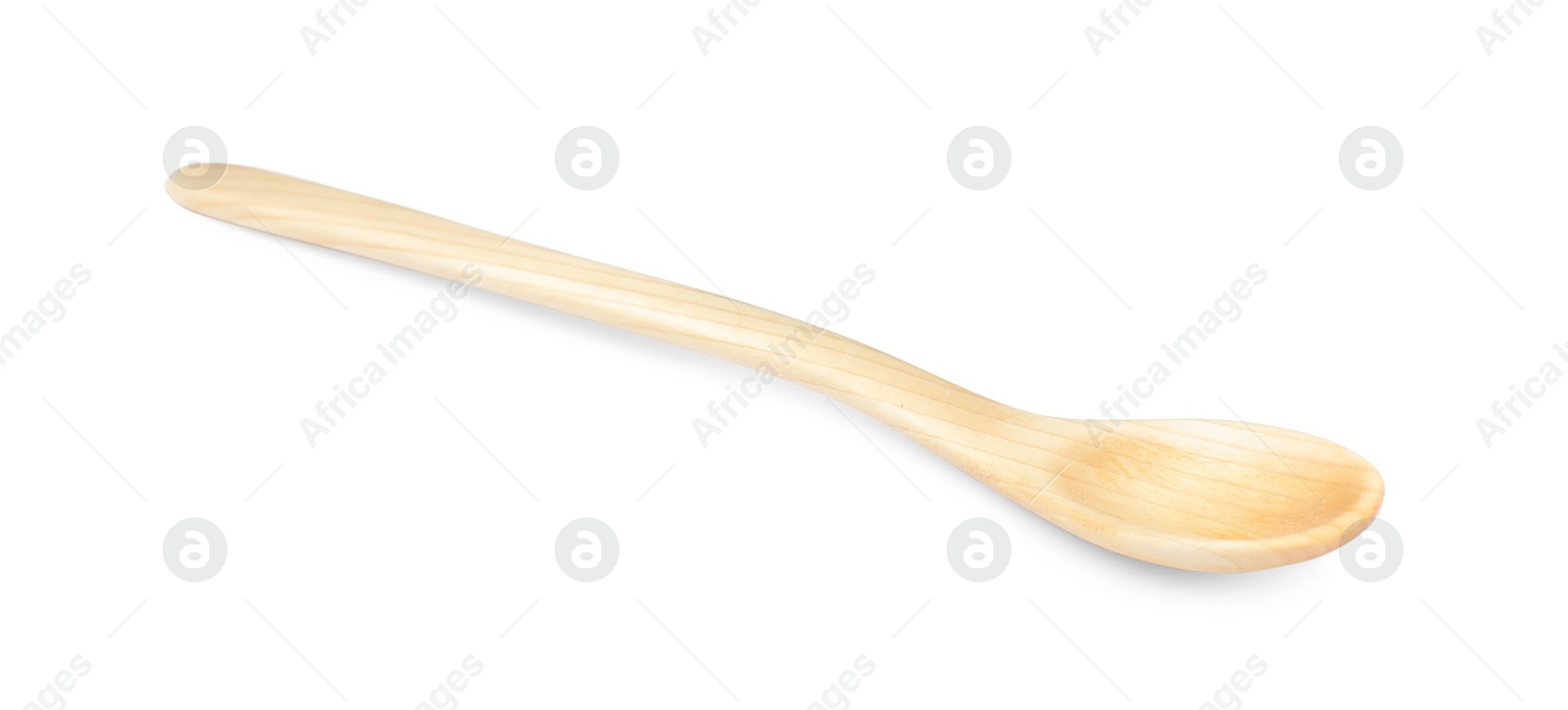 Photo of Wooden spoon isolated on white. Cooking utensil