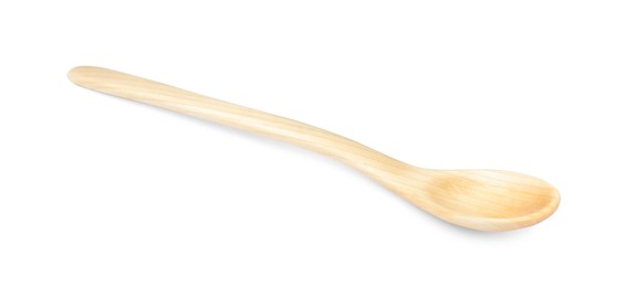 Photo of Wooden spoon isolated on white. Cooking utensil