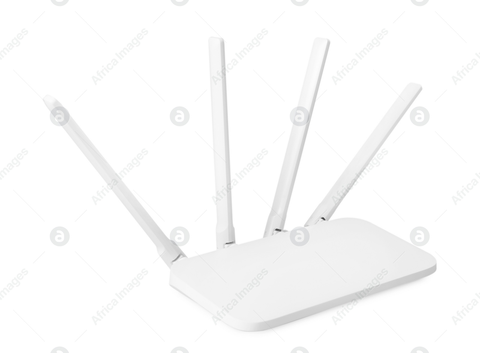 Photo of New modern Wi-Fi router isolated on white