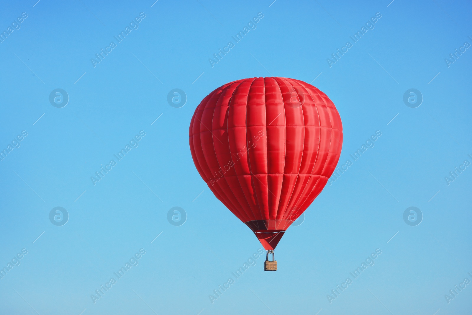 Photo of Beautiful view of hot air balloon in blue sky