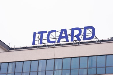 Warsaw, Poland - September 10, 2022: Building with modern Itcard logo