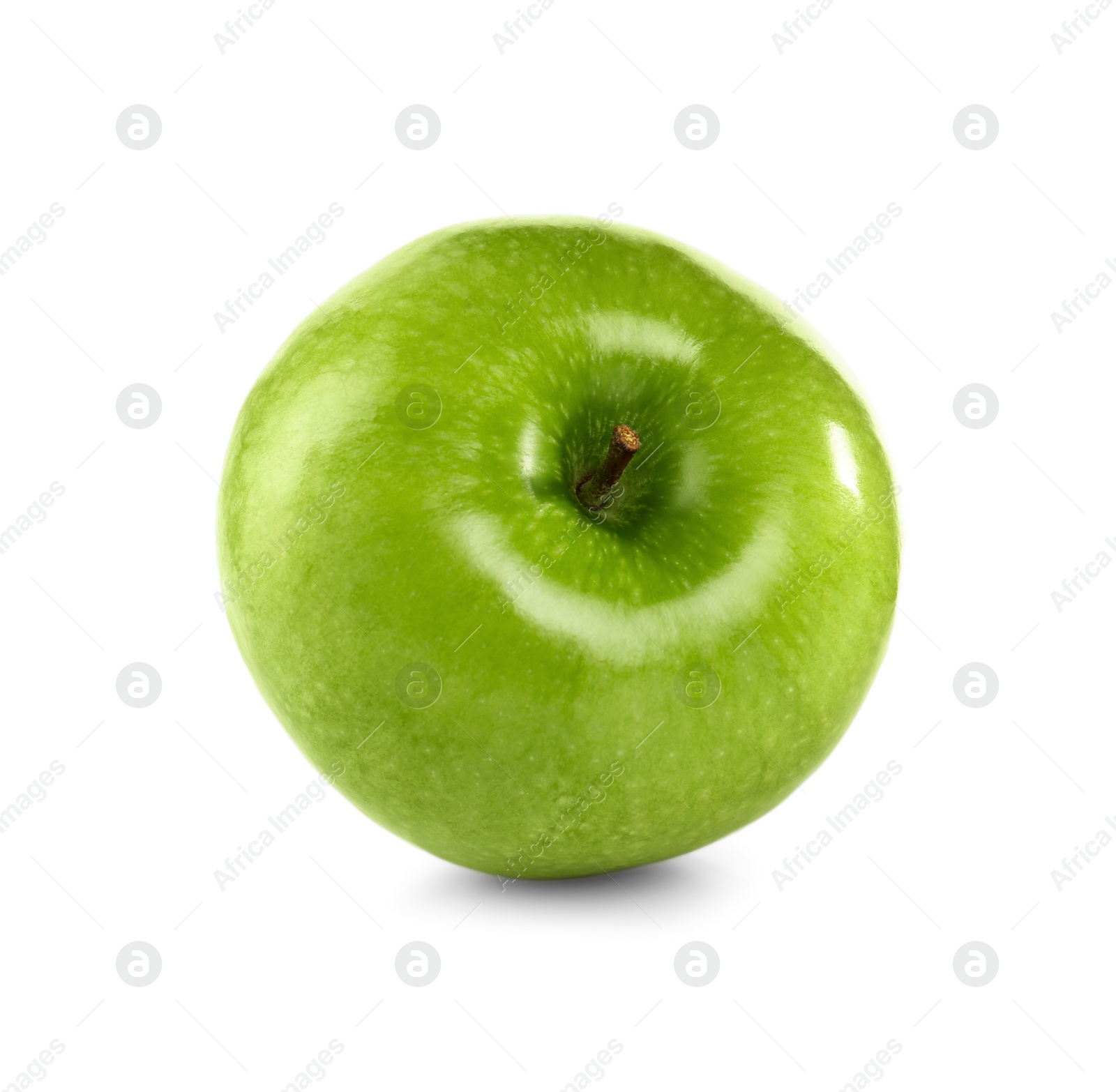 Photo of Fresh juicy green apple isolated on white