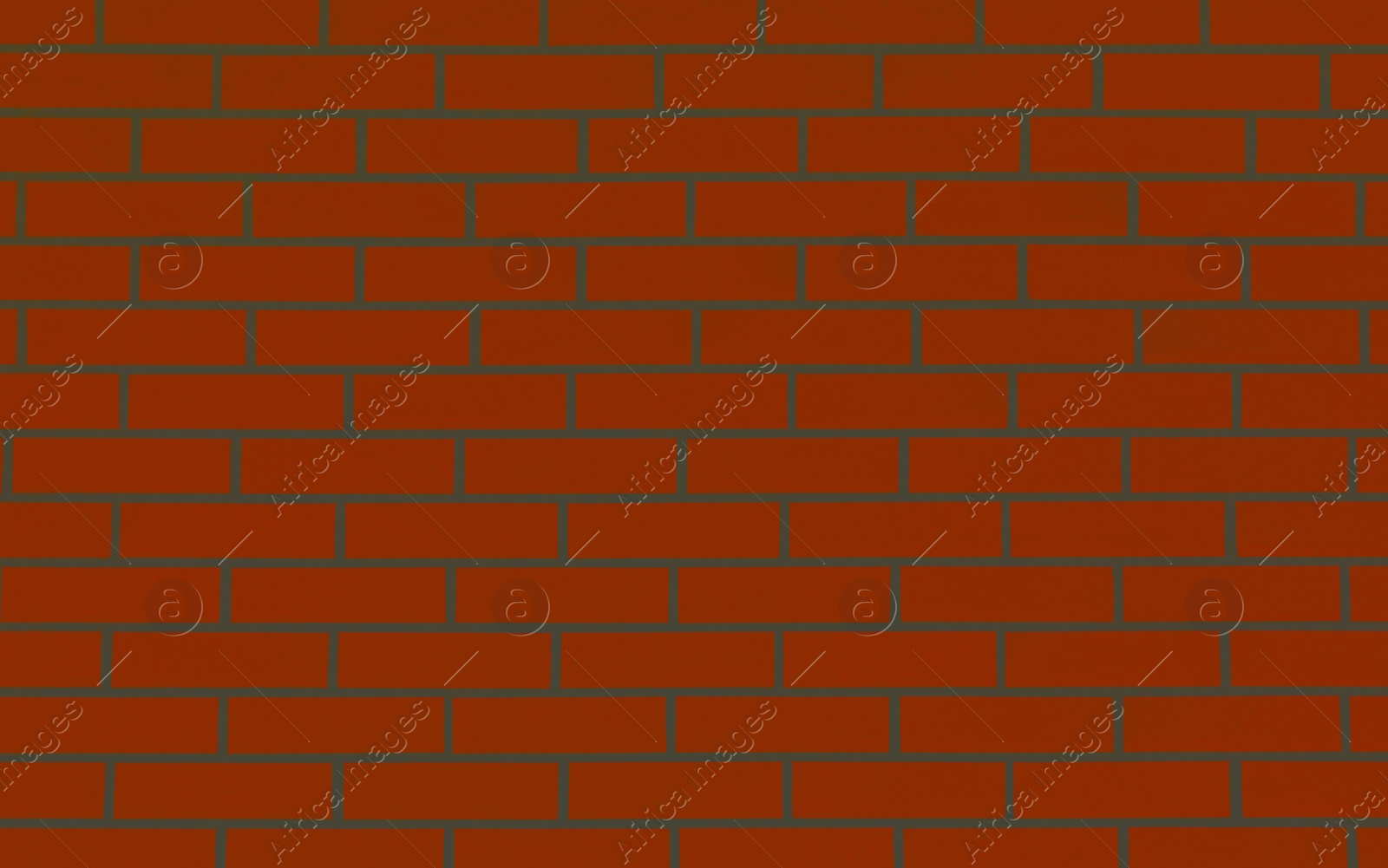 Image of Texture of orange red color brick wall as background