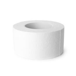 Photo of Medical sticking plaster roll isolated on white