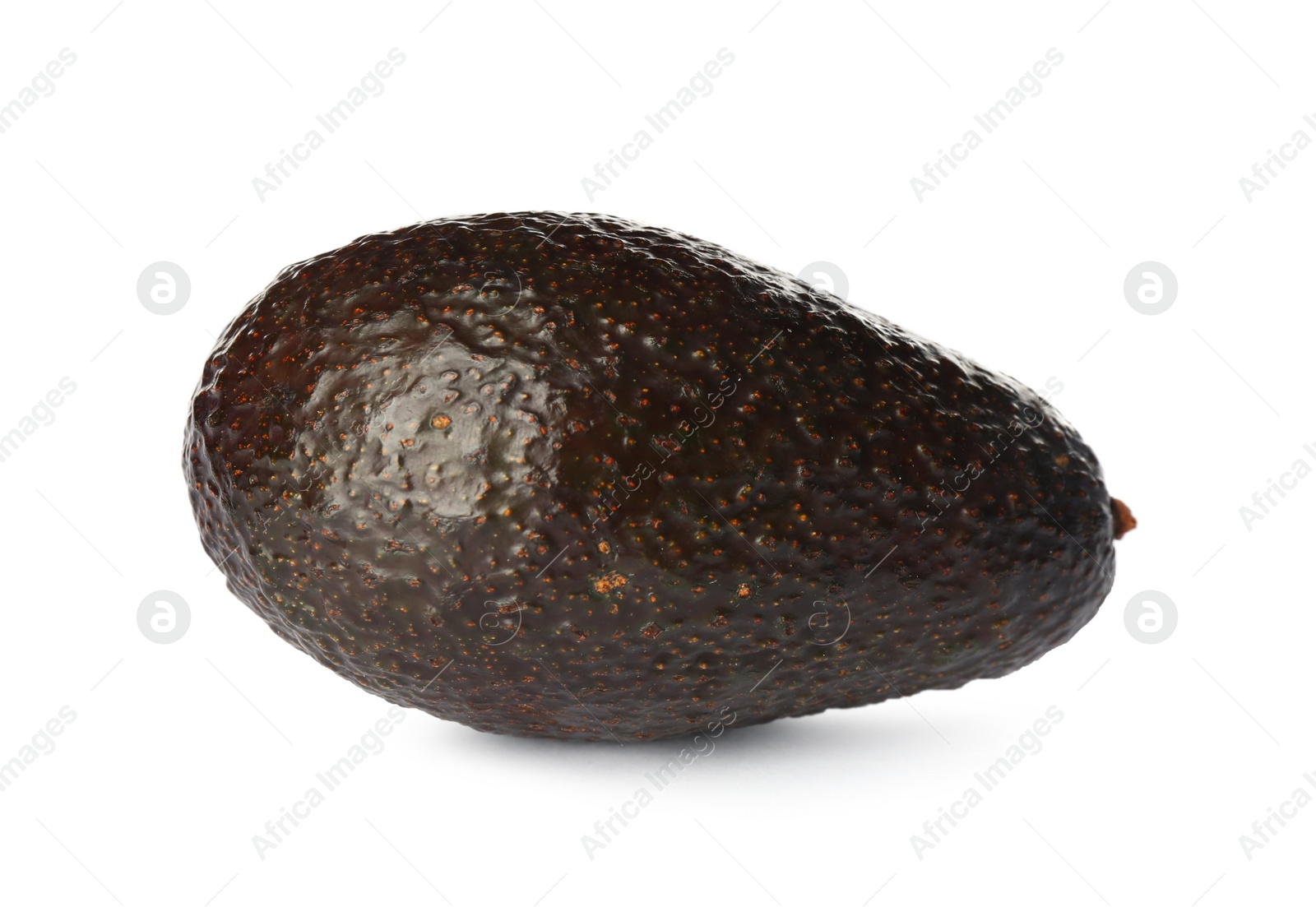 Photo of Whole fresh ripe avocado isolated on white. Tropical fruit