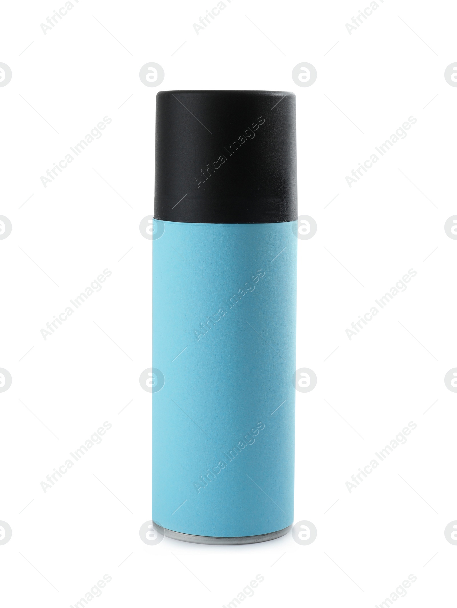Photo of Closed bottle of spray deodorant on white background