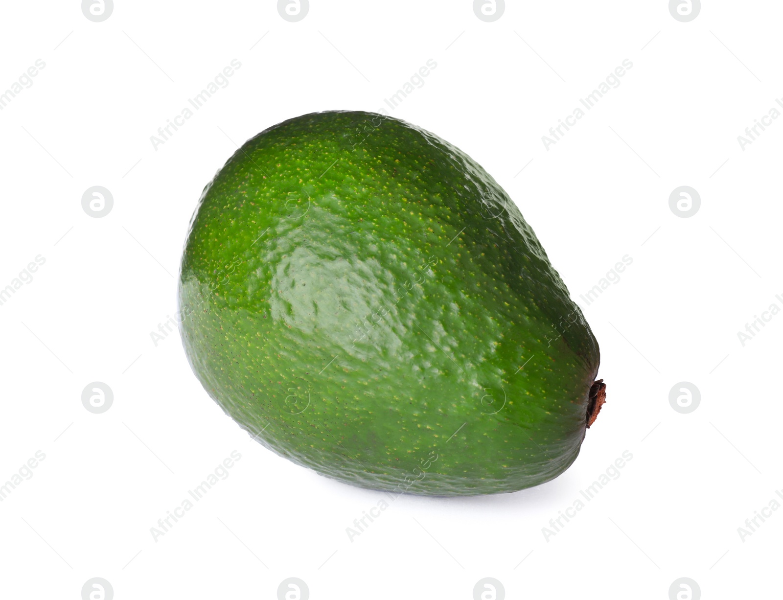 Photo of Tasty fresh ripe avocado isolated on white