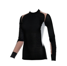 Photo of Thermal underwear long sleeve shirt isolated on white. Winter sport clothes