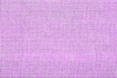 Image of Texture of light violet burlap fabric as background, top view