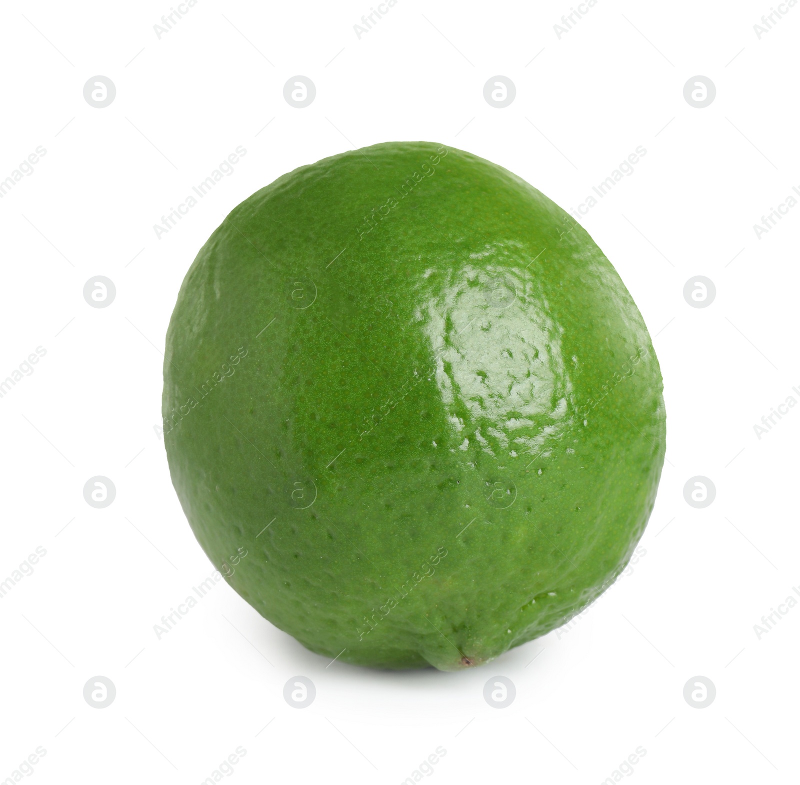 Photo of Fresh green ripe lime isolated on white