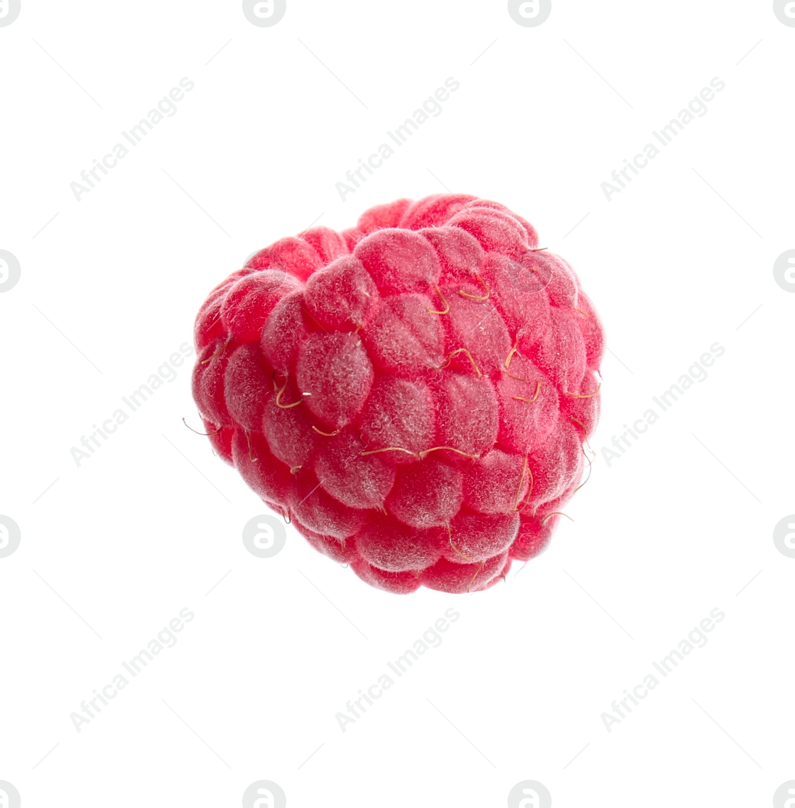 Photo of Tasty fresh ripe raspberry isolated on white