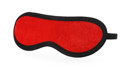 Photo of Eye mask on white background. Accessory for sexual roleplay