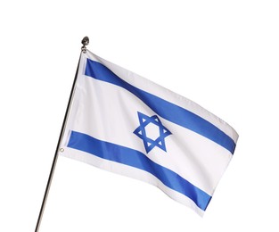 Flag of Israel isolated on white. National symbol