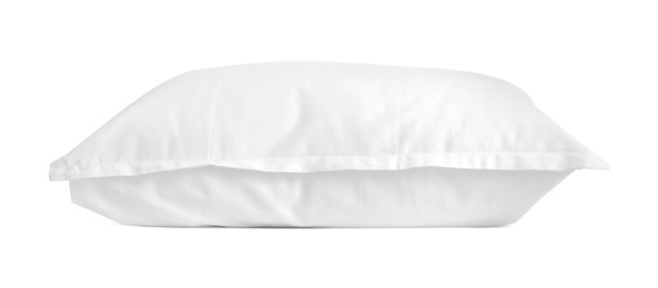 One new soft pillow isolated on white