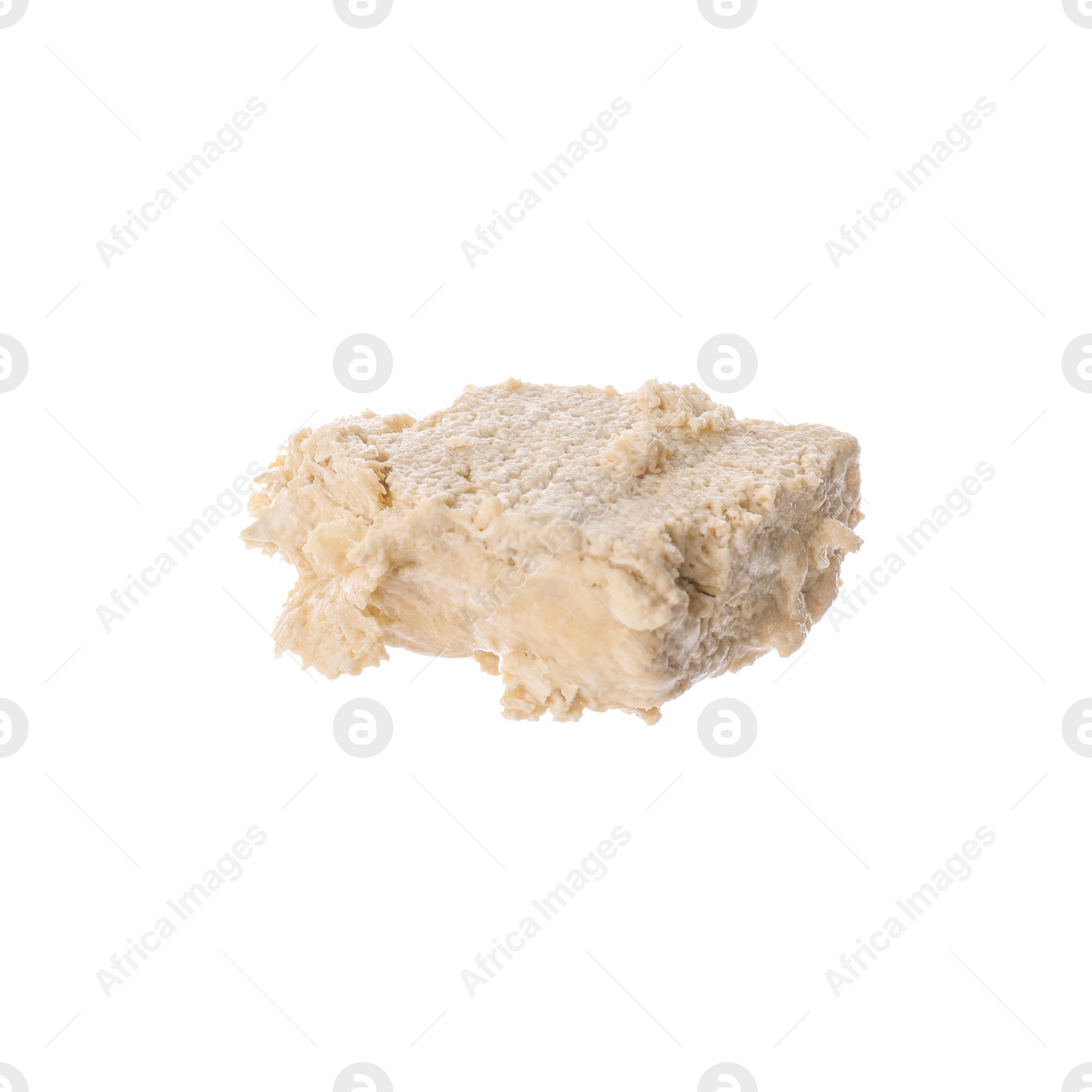 Photo of One piece of tasty halva isolated on white