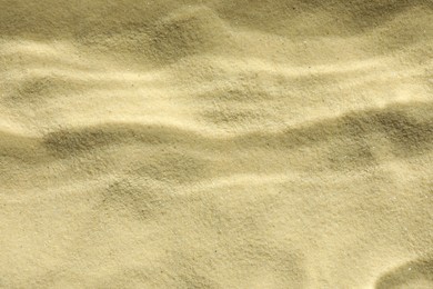 Sand under water as background, top view