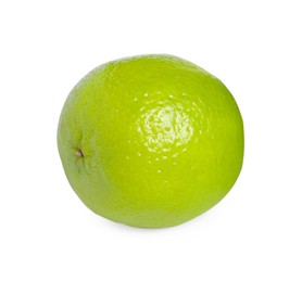 Citrus fruit. One fresh lime isolated on white