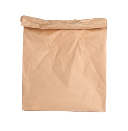 Paper bag isolated on white. Mockup for design