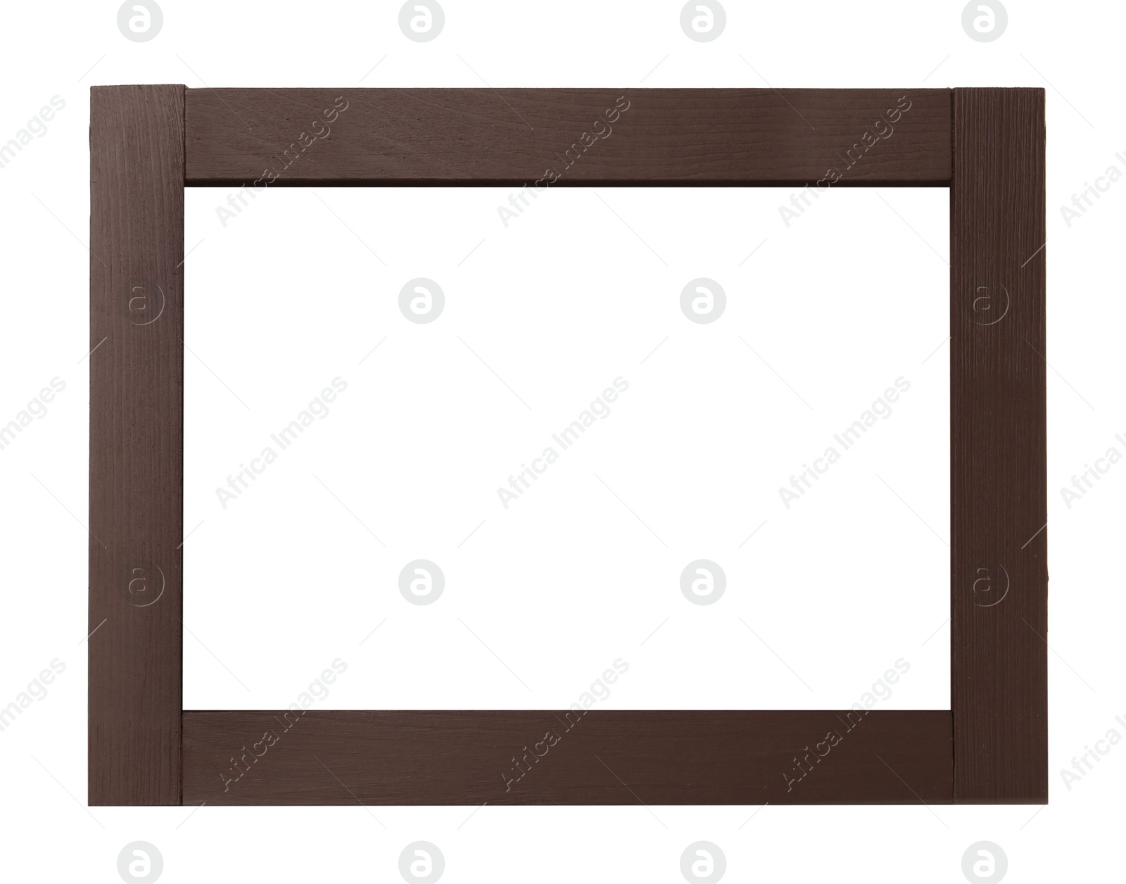 Image of Wooden frame isolated on white. For mirror, photo, picture, painting and others