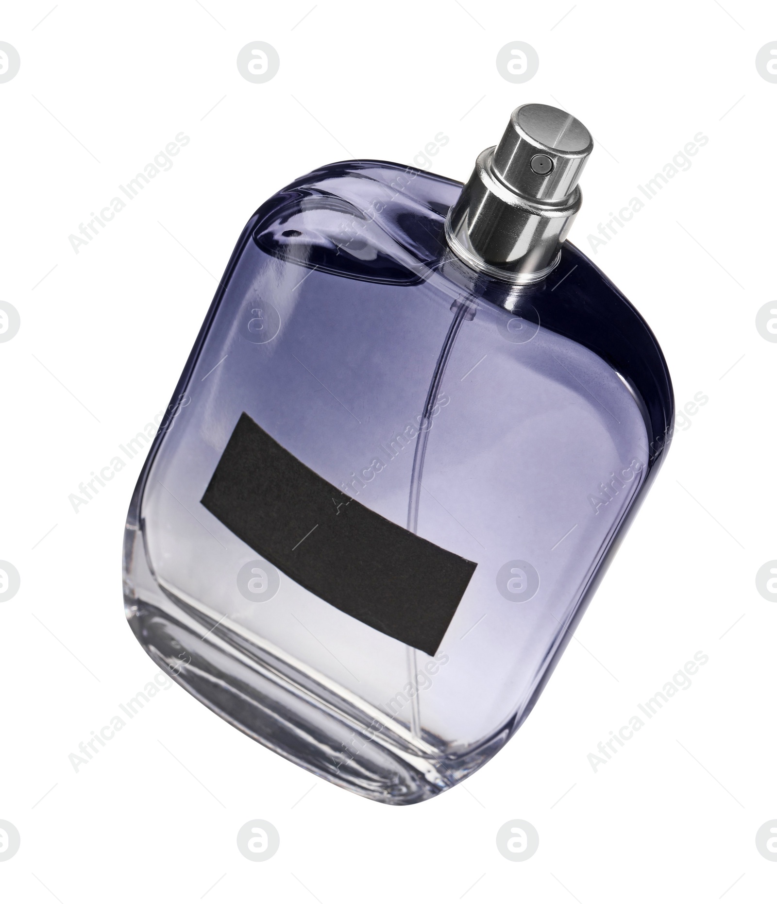 Photo of Luxury men's perfume in bottle isolated on white