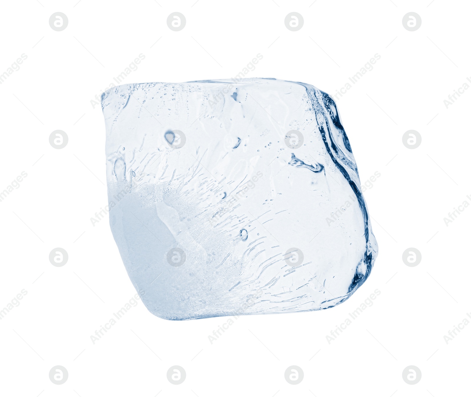 Photo of Piece of clear ice isolated on white