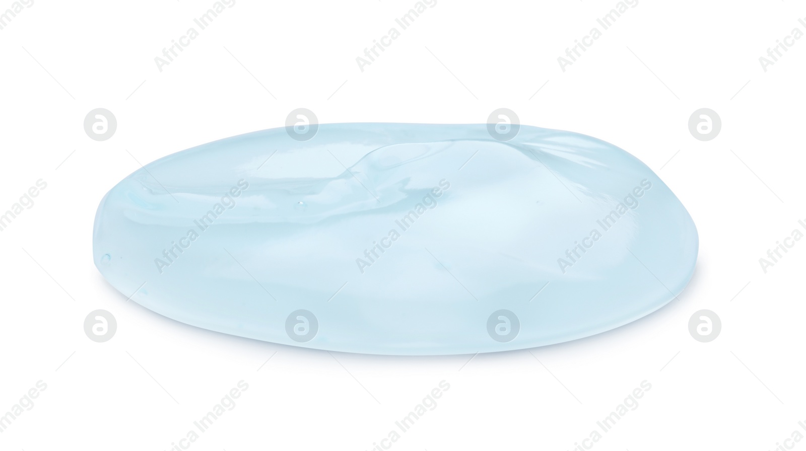 Photo of Sample of transparent cosmetic gel on light background