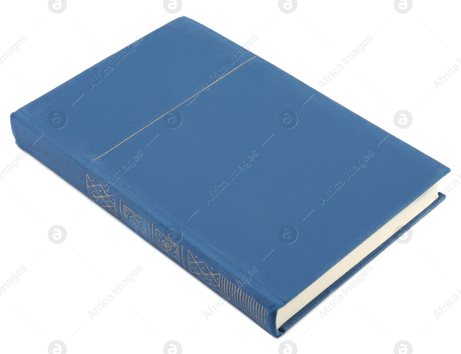 Photo of Closed color hardcover book isolated on white