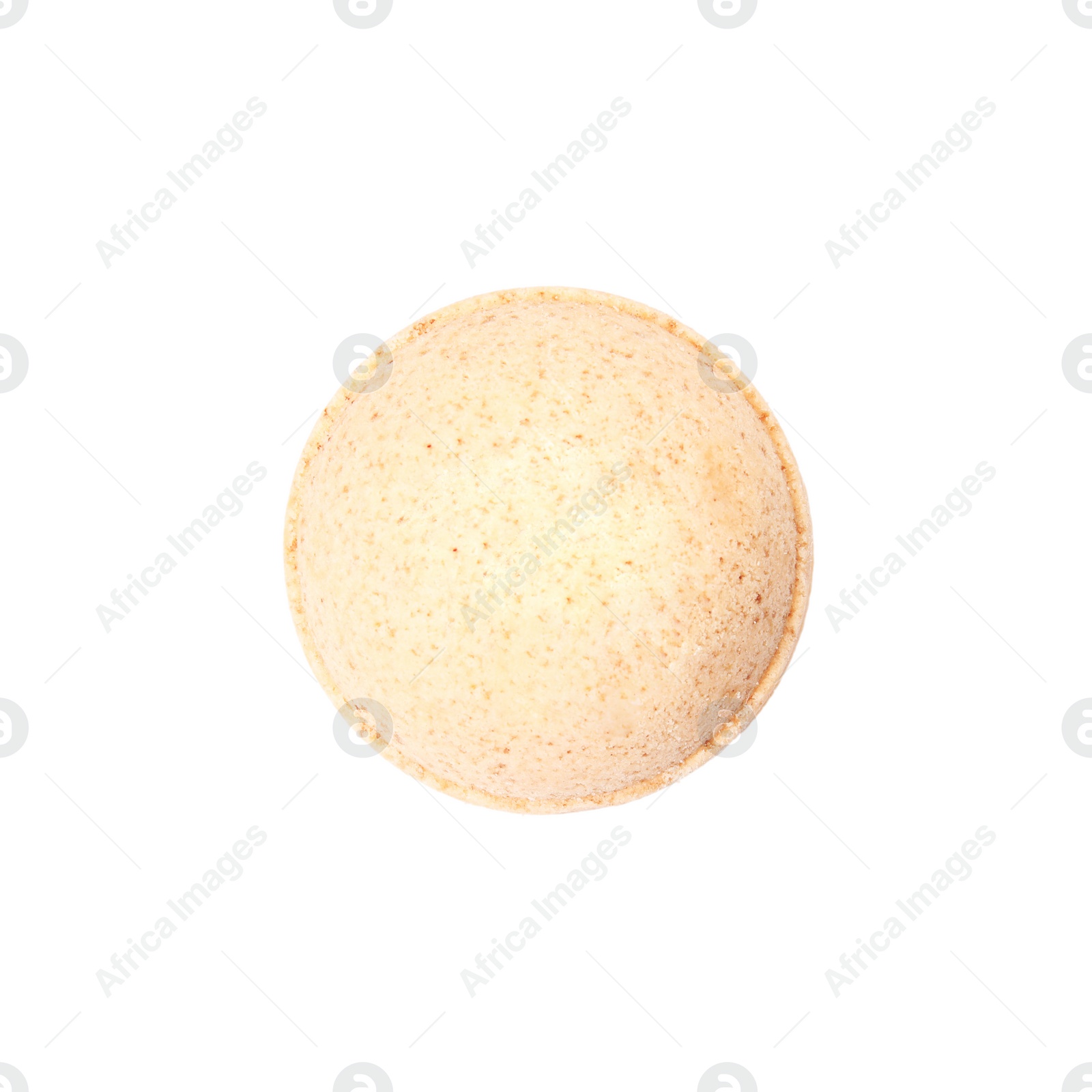 Photo of Bath bomb on white background. Spa product