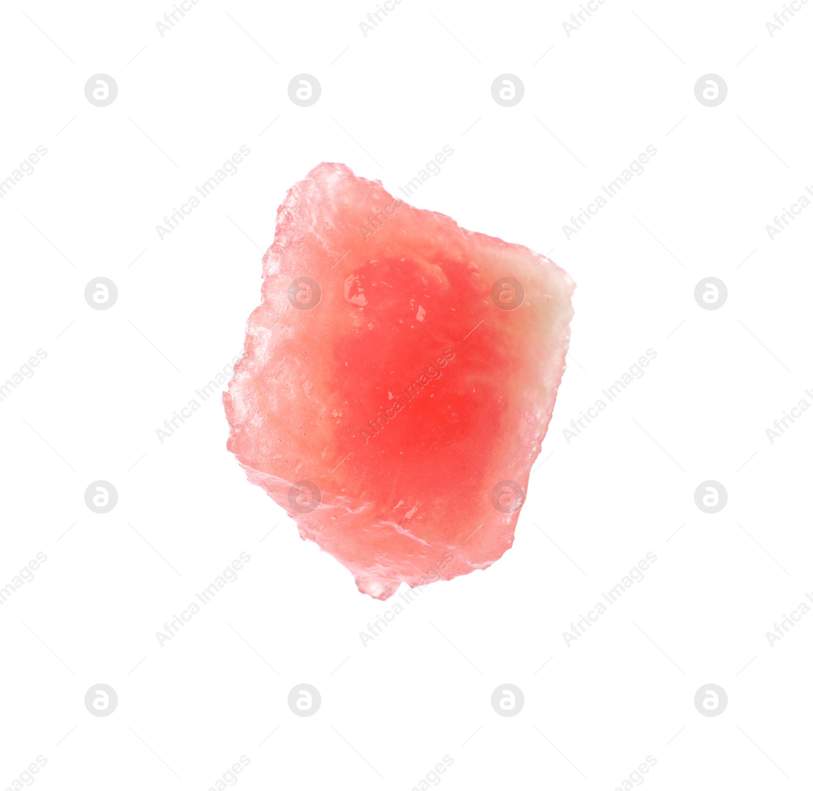 Photo of Piece of fresh watermelon on white background