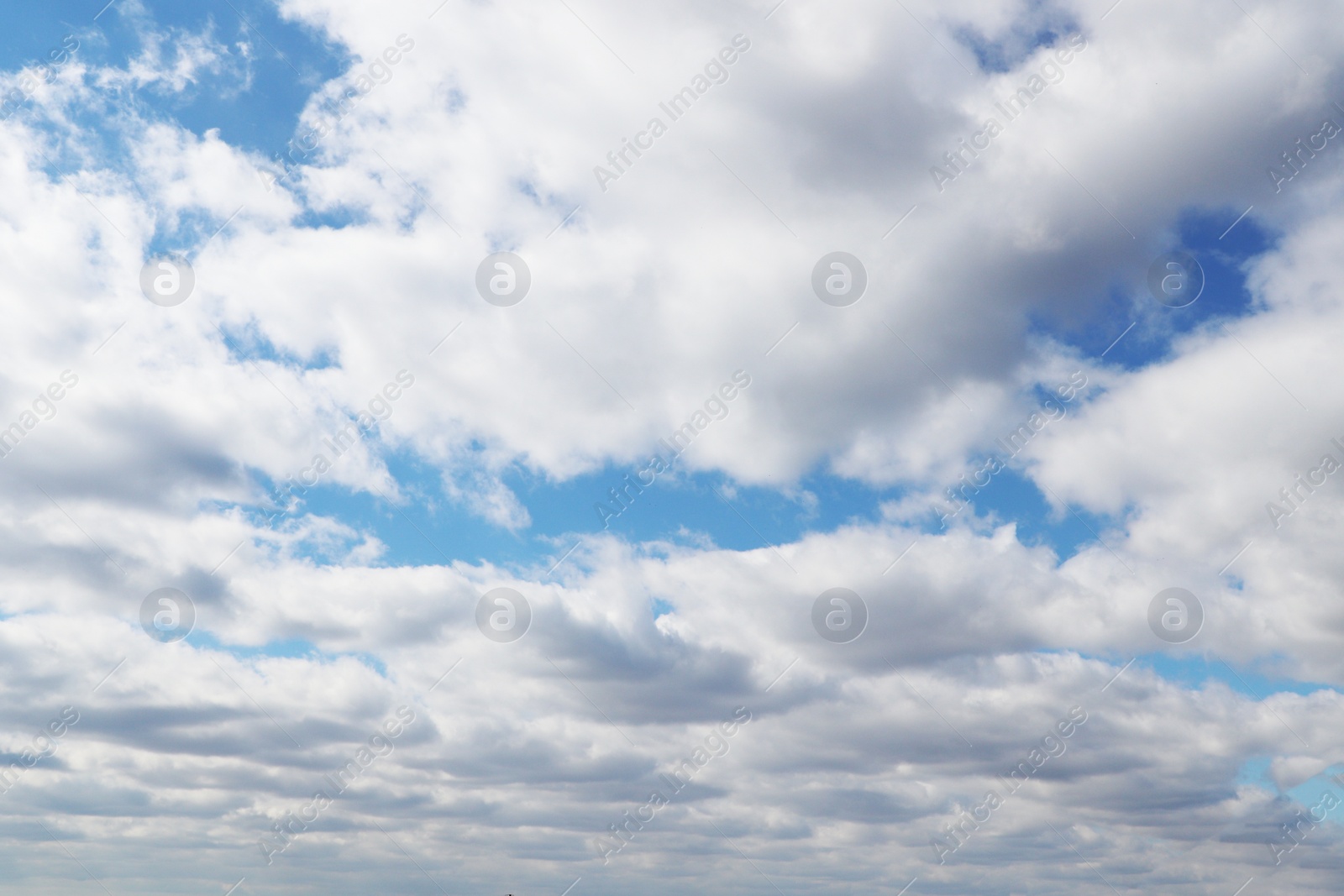 Photo of View of beautiful blue sky with white clouds