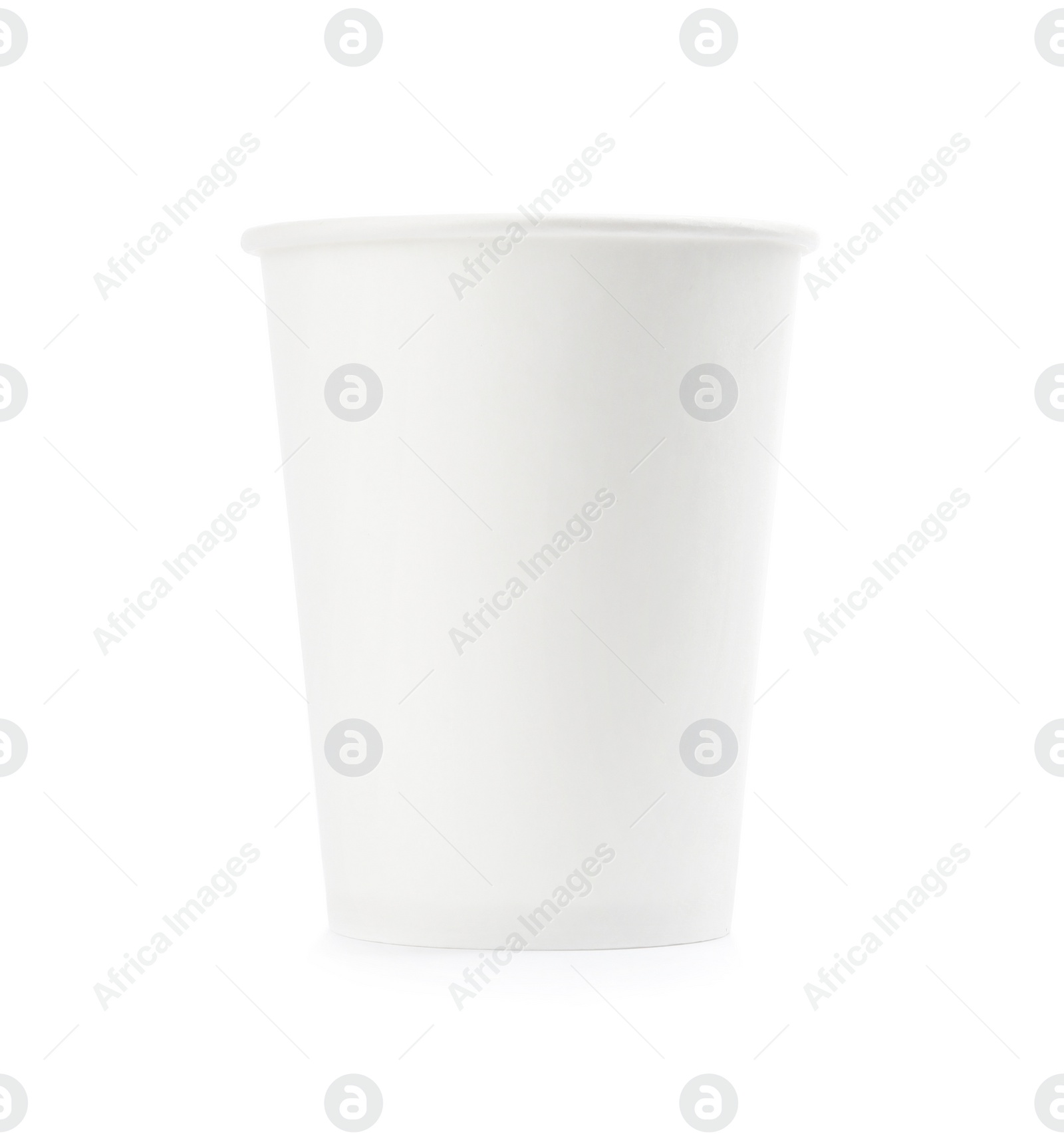 Photo of Takeaway paper coffee cup isolated on white