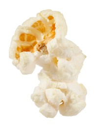 Kernel of tasty fresh popcorn isolated on white