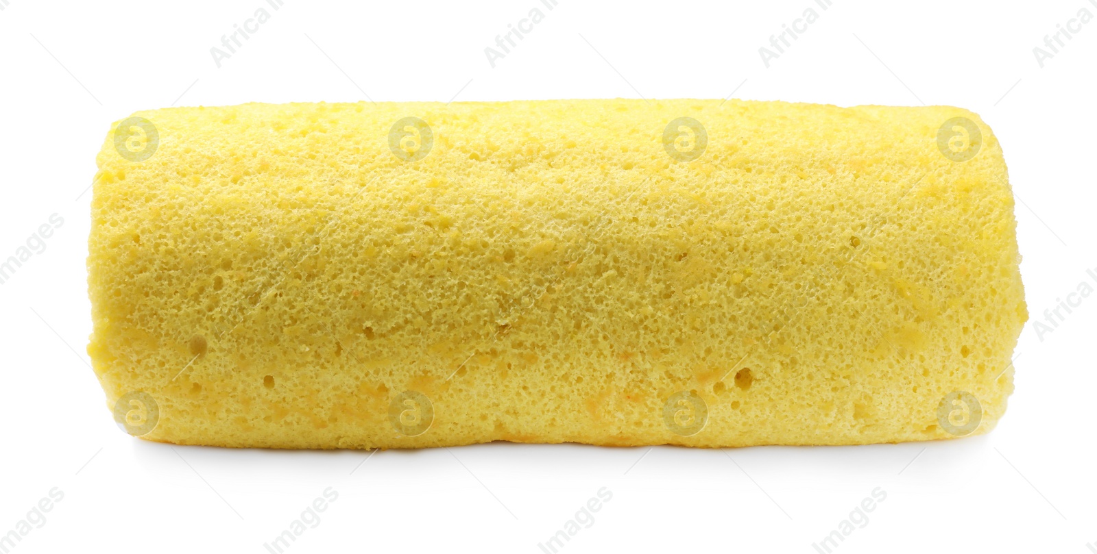 Photo of One delicious cake roll isolated on white