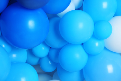 Many color balloons as background. Party decor