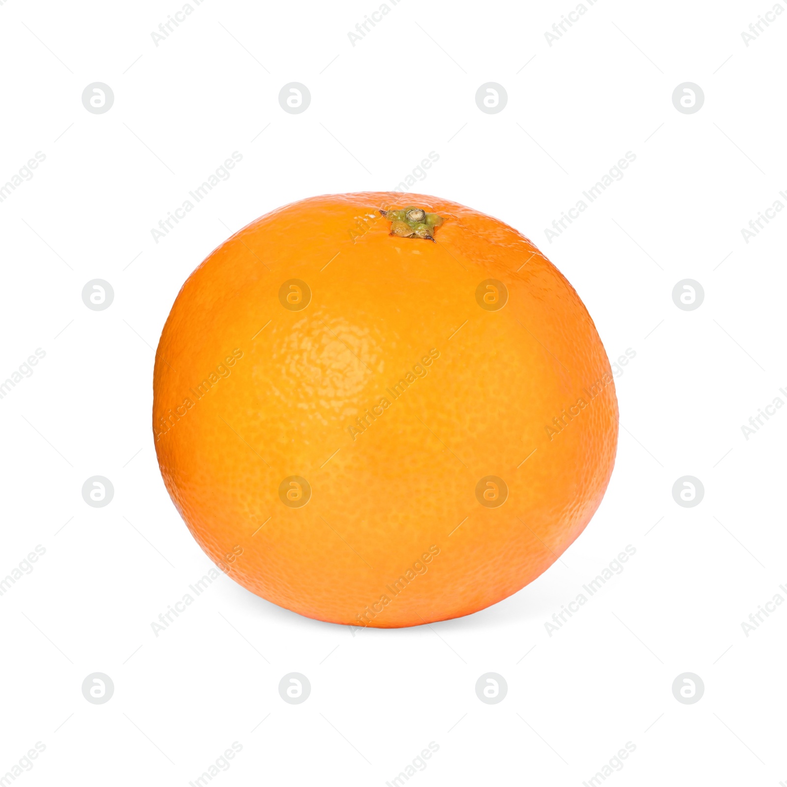 Photo of Fresh ripe juicy tangerine isolated on white