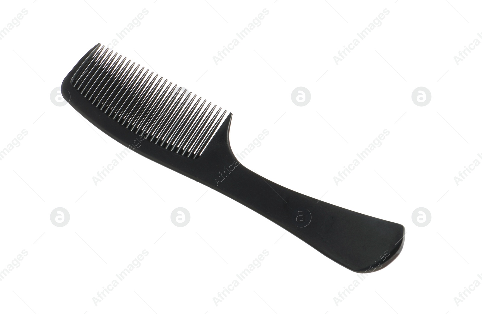 Photo of New black hair comb isolated on white