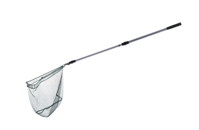 Fishing net on white background. Professional equipment