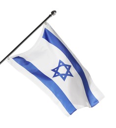 Flag of Israel isolated on white. National symbol