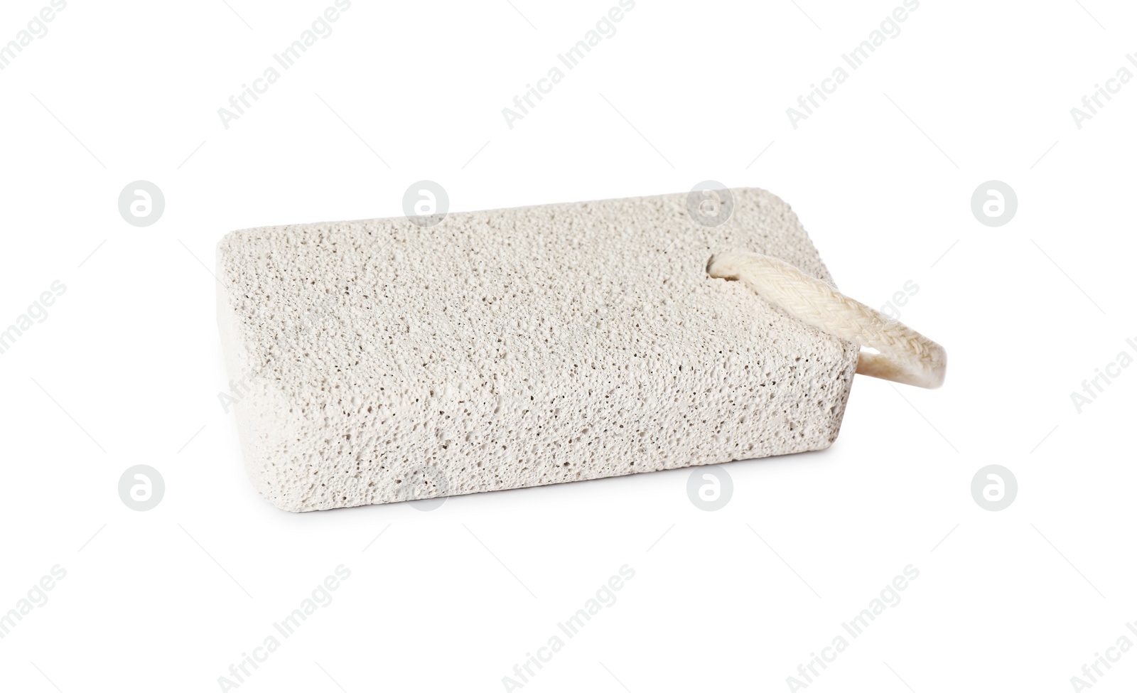 Photo of Pumice stone isolated on white. Pedicure tool