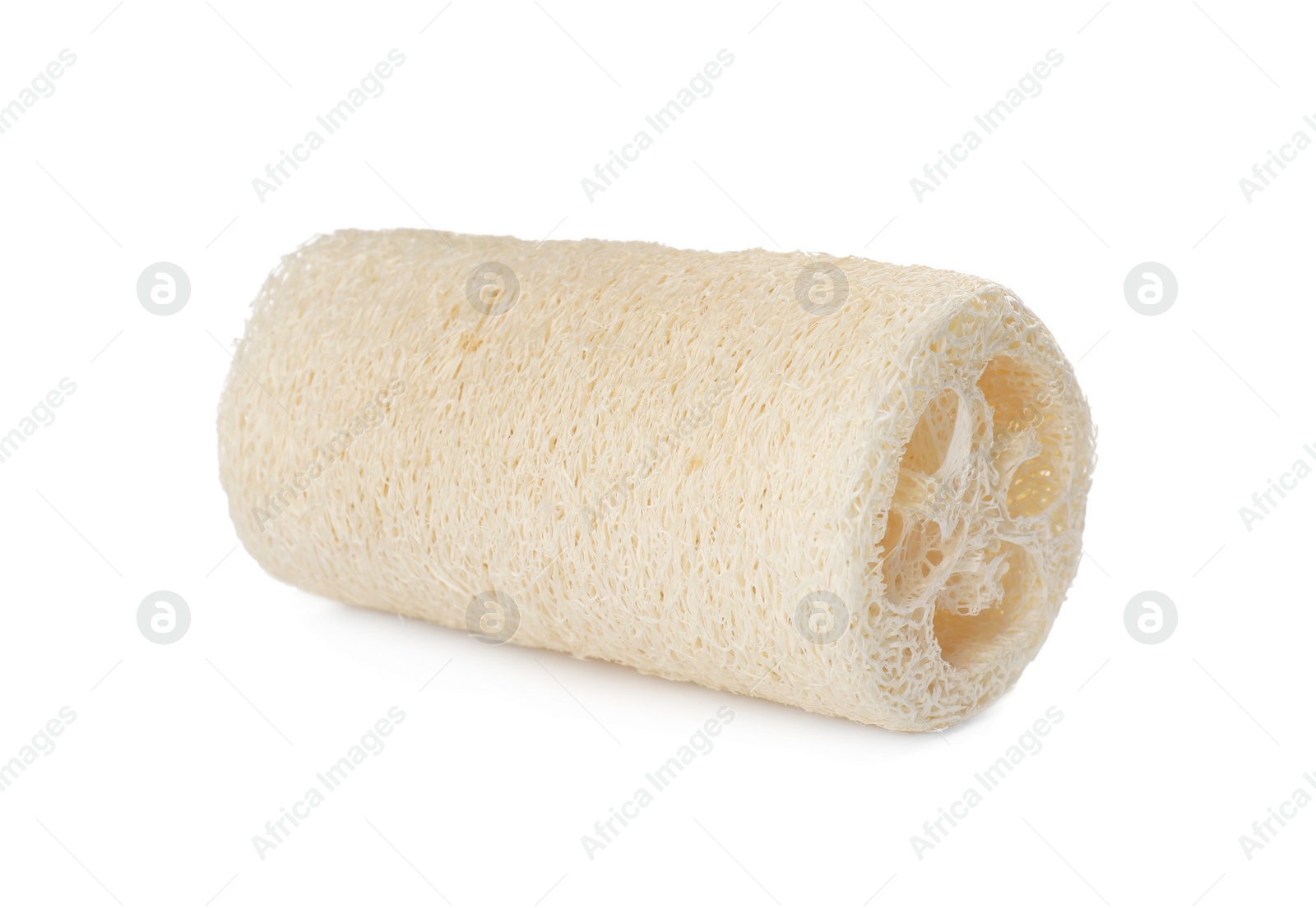 Photo of Natural shower loofah sponge isolated on white