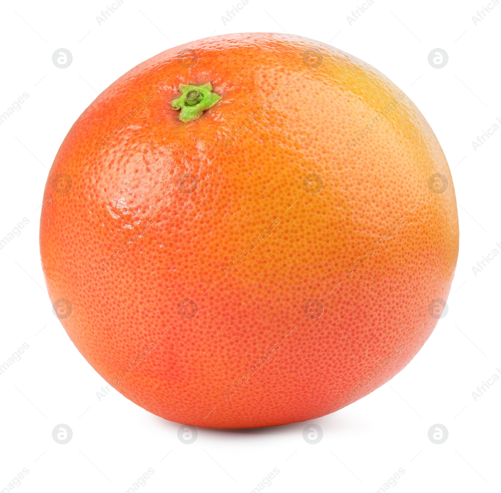 Photo of Fresh ripe grapefruit isolated on white. Citrus fruit