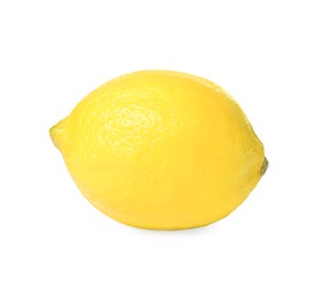 Photo of Fresh ripe whole lemon isolated on white