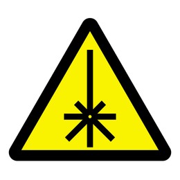 International Maritime Organization (IMO) sign, illustration. Laser beam