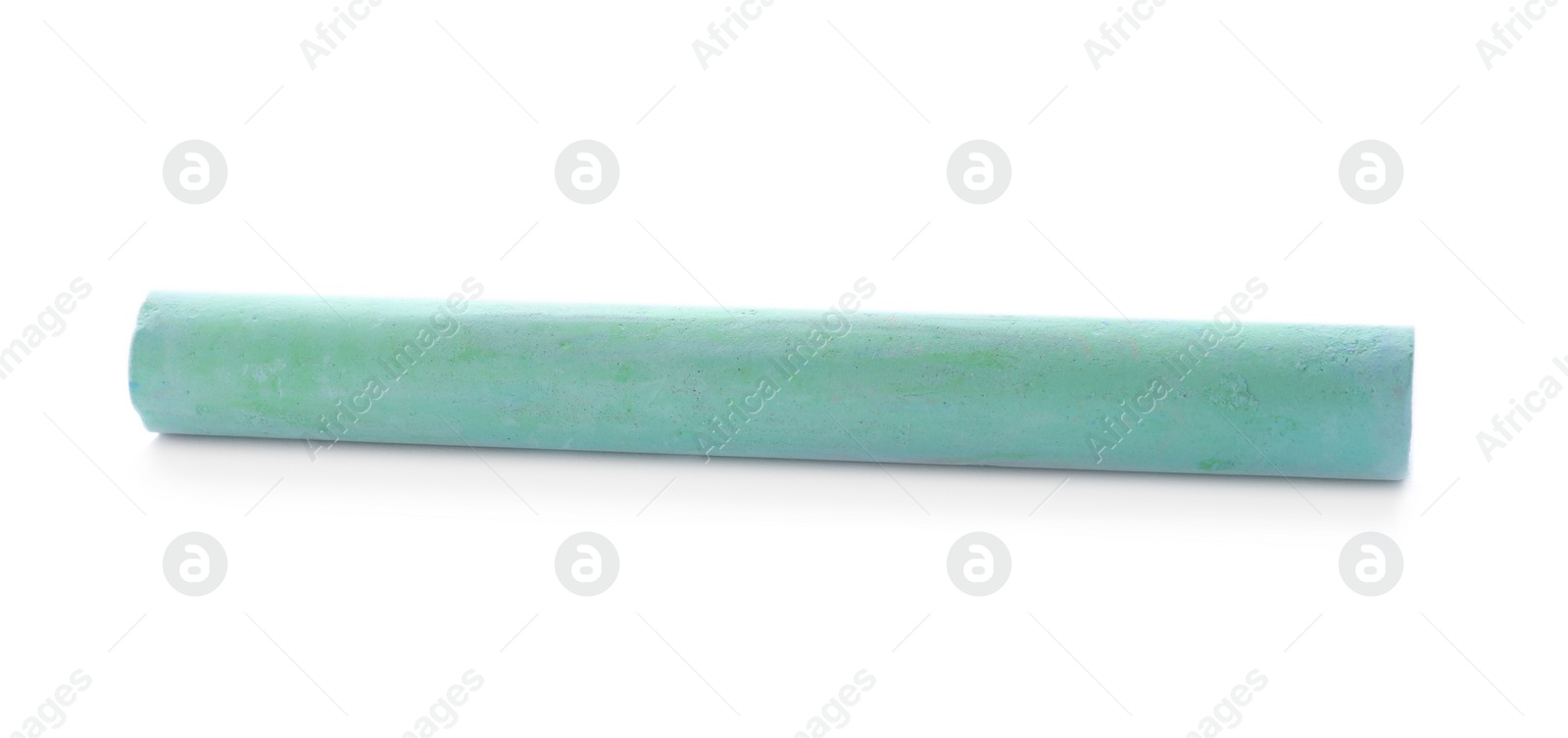 Photo of Piece of green chalk isolated on white