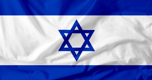 Image of Flag of State of Israel. National country symbol