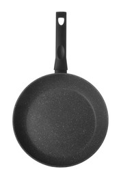 Photo of New non-stick frying pan isolated on white