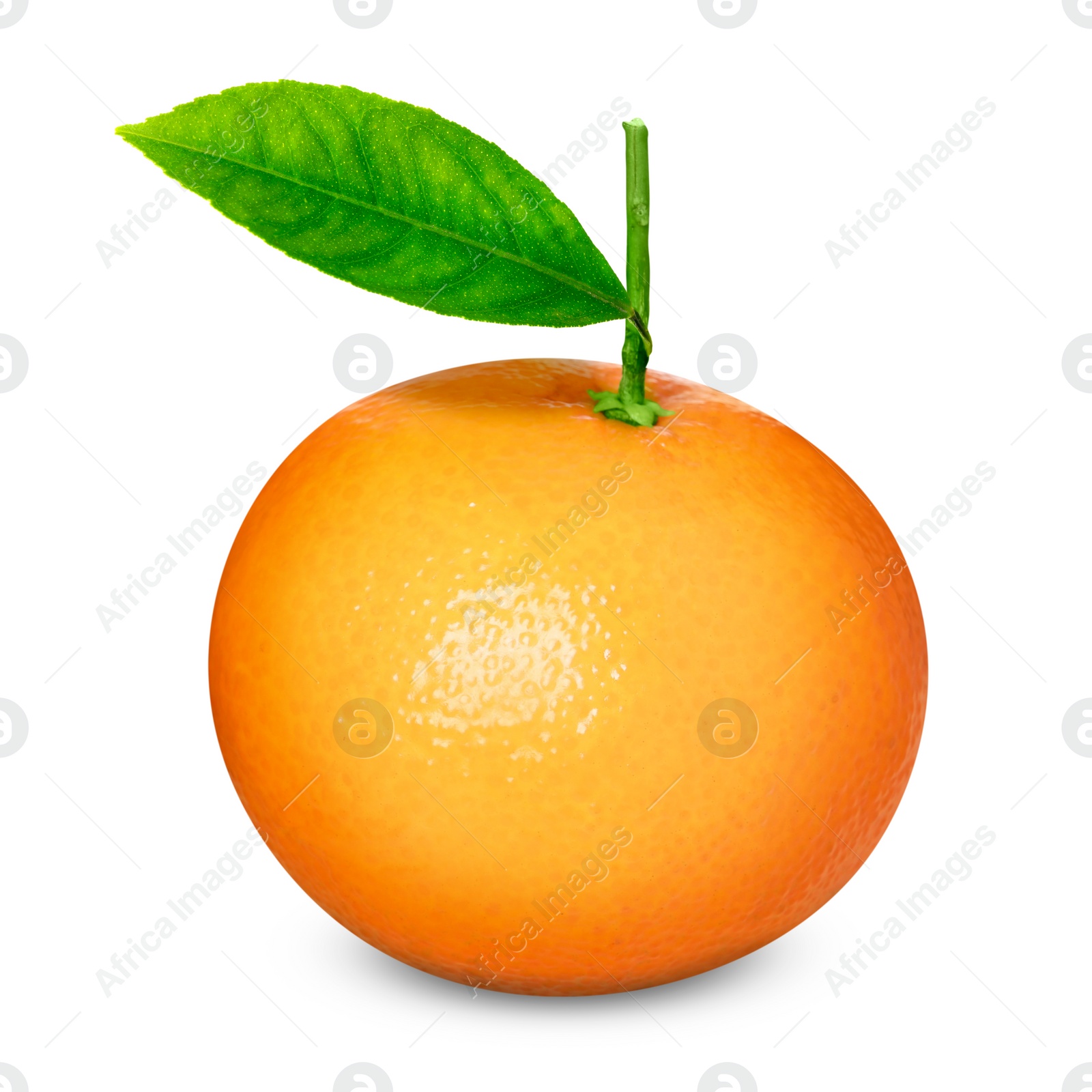 Image of Fresh ripe orange tangerine isolated on white