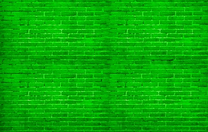 Image of St. Patrick day. Green brick wall as background